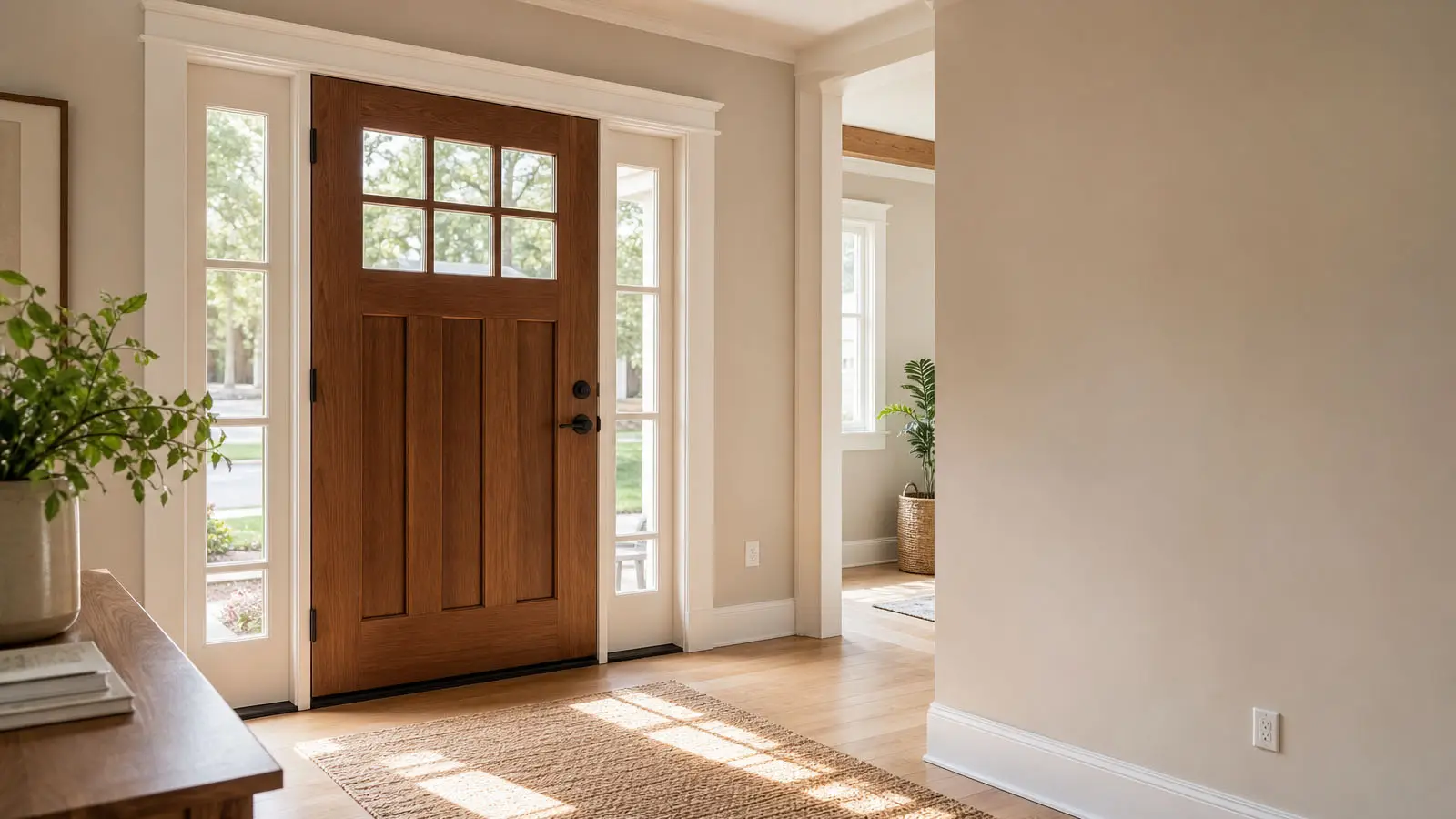 Entry Door Installation Built for Hanover Homes