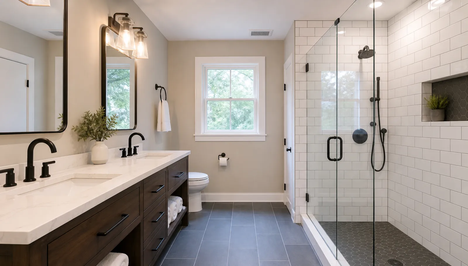 Remodeled bathroom (after)
