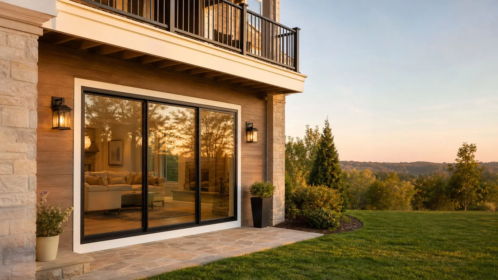 Sliding patio door installed by Atlas